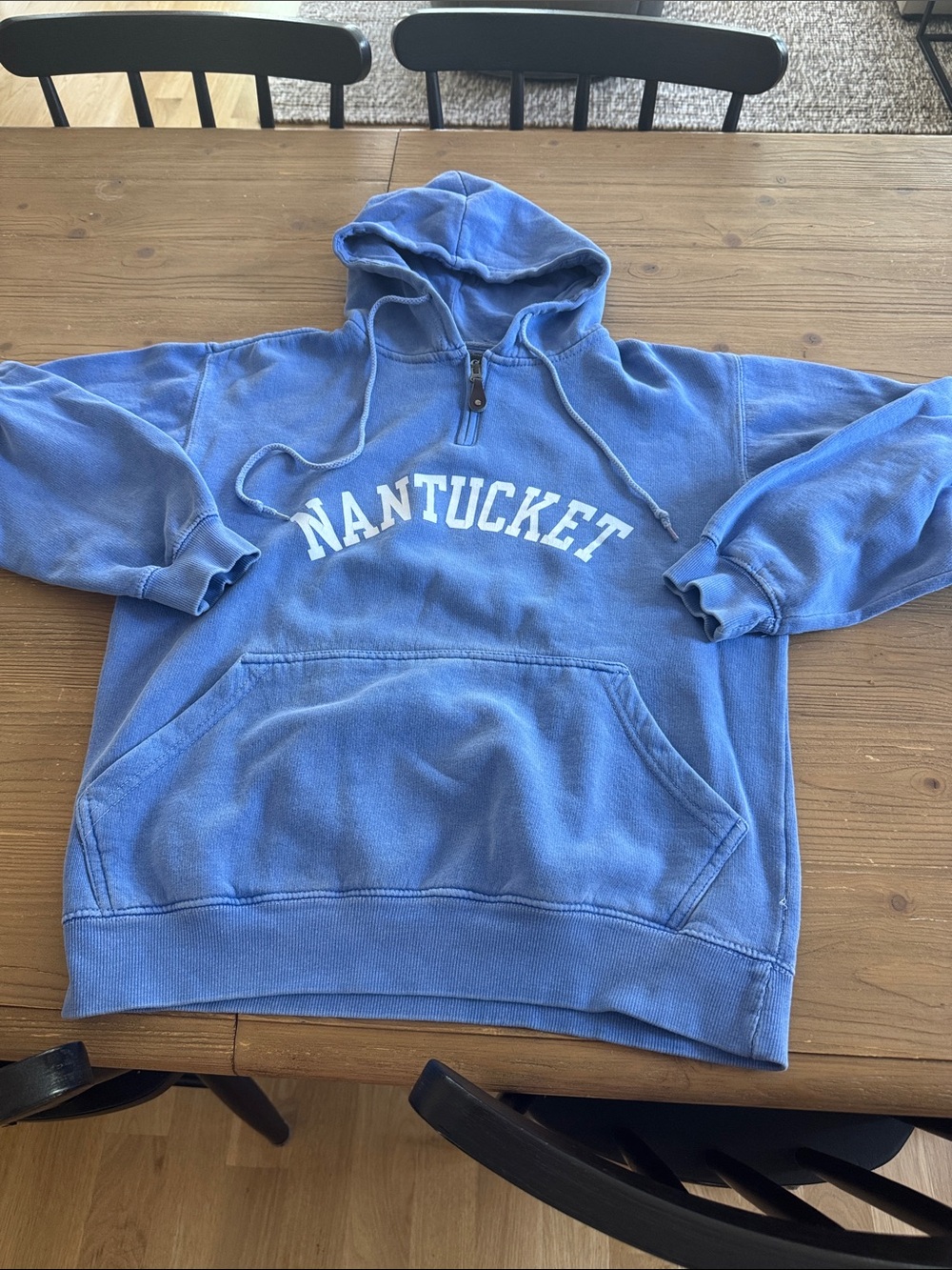 Nantucket Blue Pullover Hooded Sweatshirt